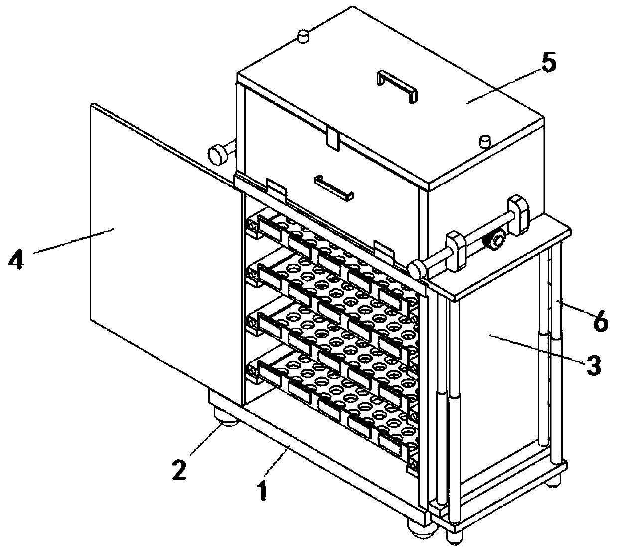 Medicine storage device for internal medicine disease nursing and storing method thereof