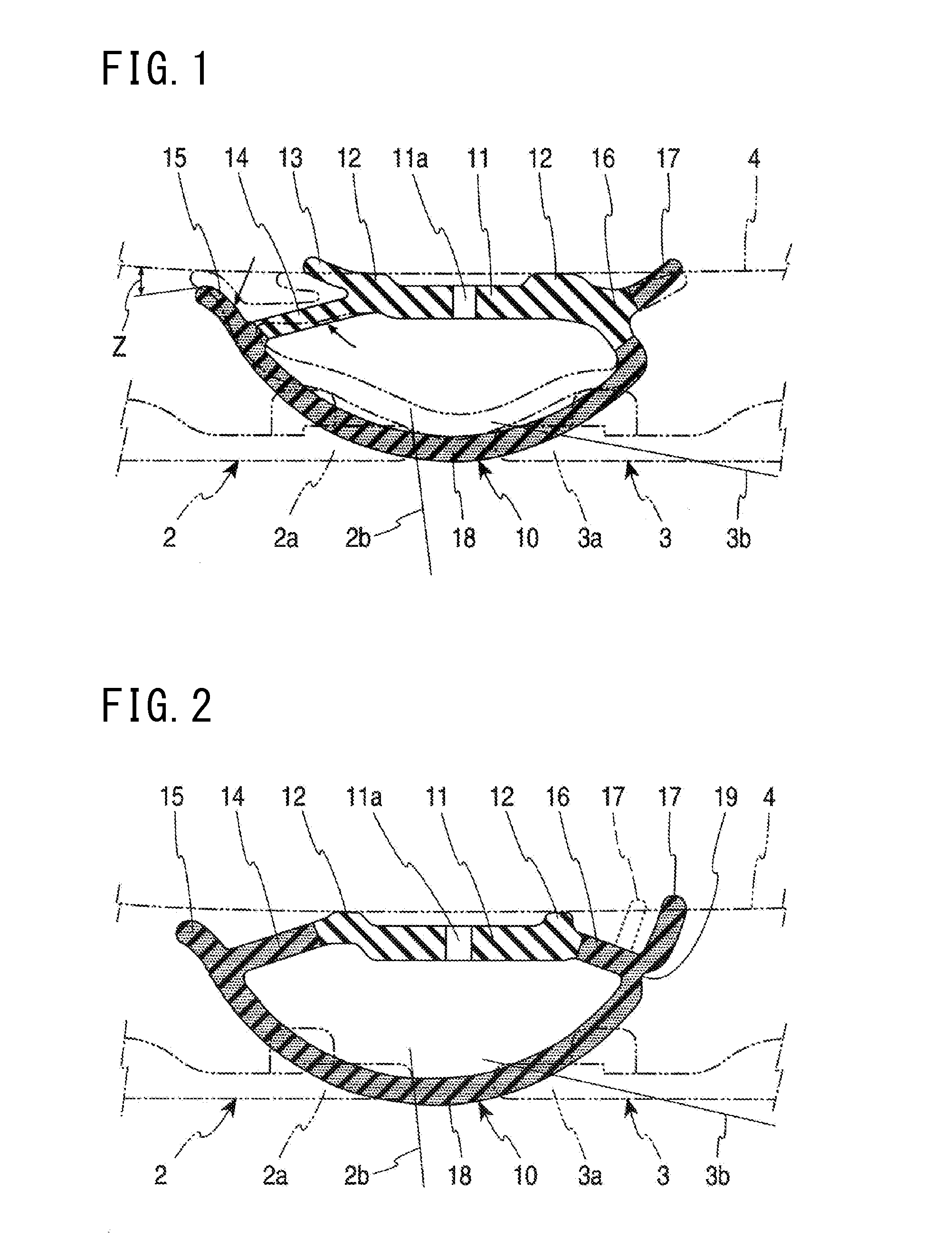 Center pillar weather strip