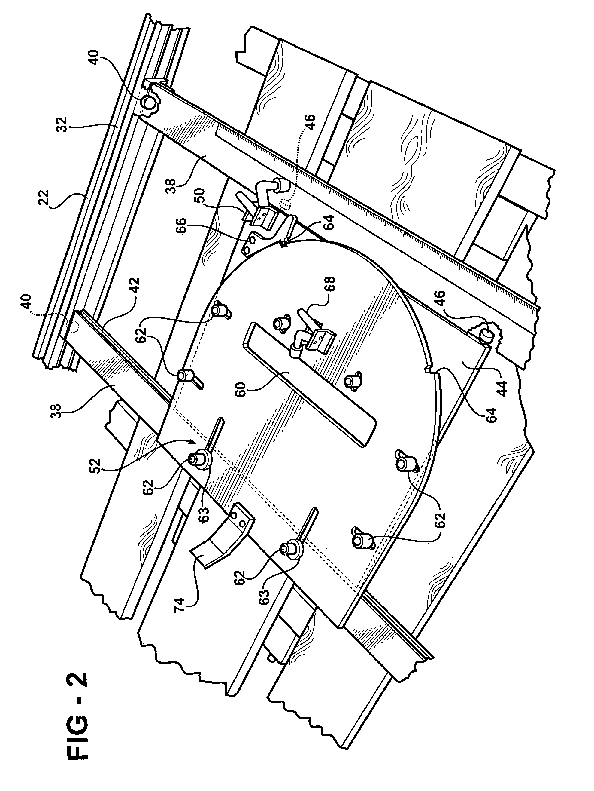 Portable saw table assembly