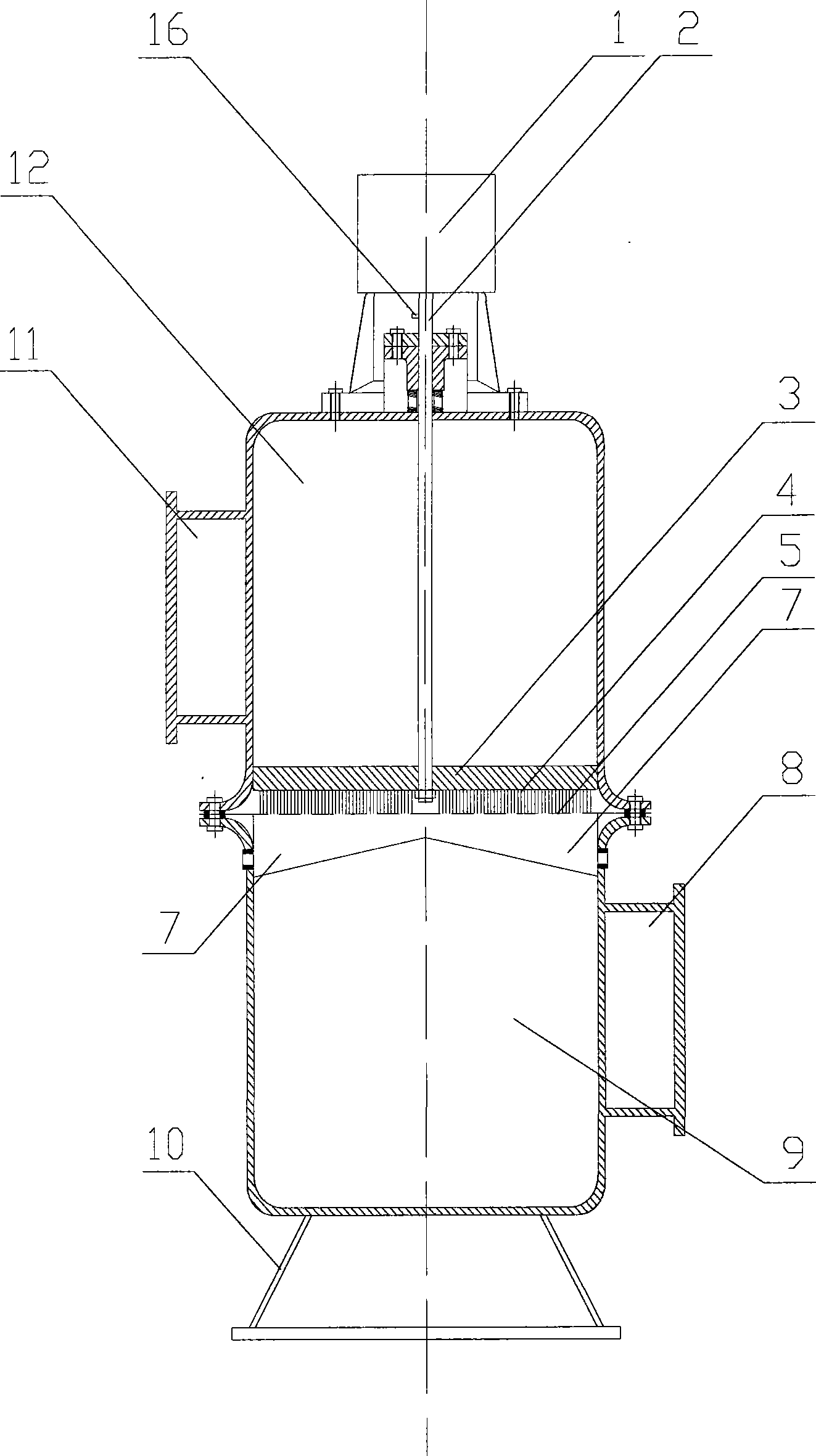 Turbid water filter automatic slag-draining device