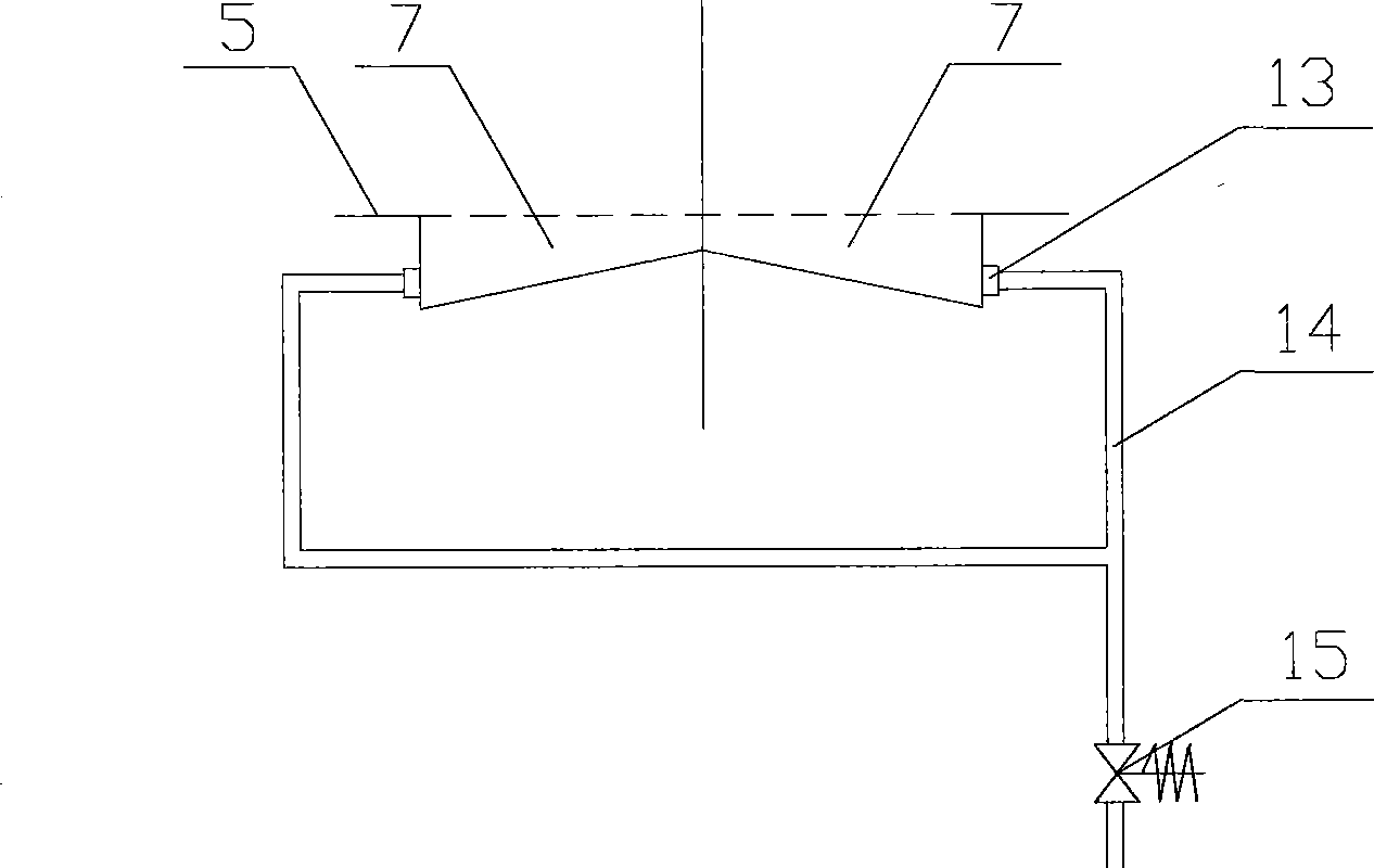 Turbid water filter automatic slag-draining device