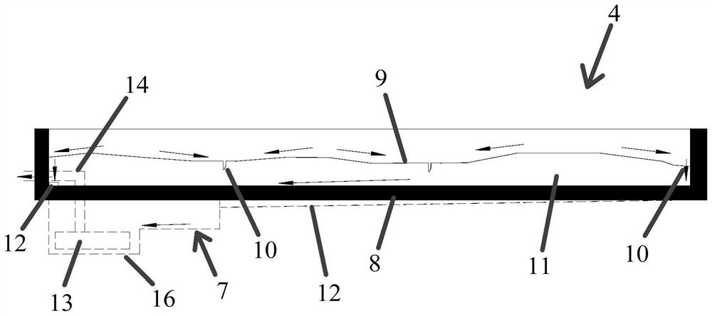 Drainage and power distribution system for archaeological site and archaeological site simulation display facility