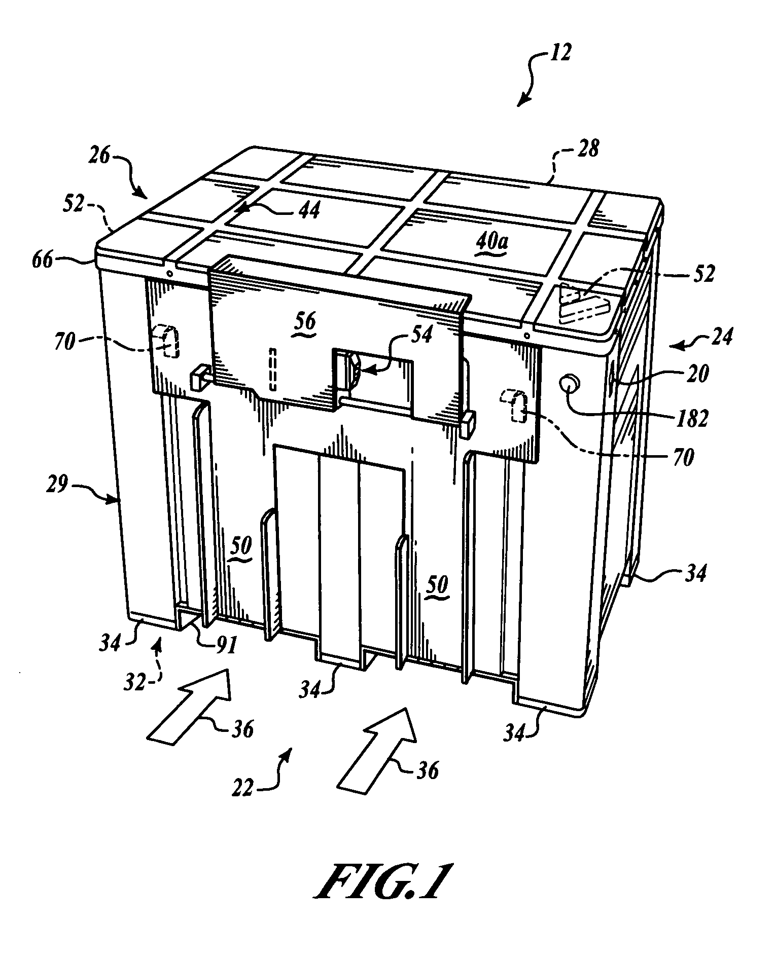 Mini pallet-box moving container