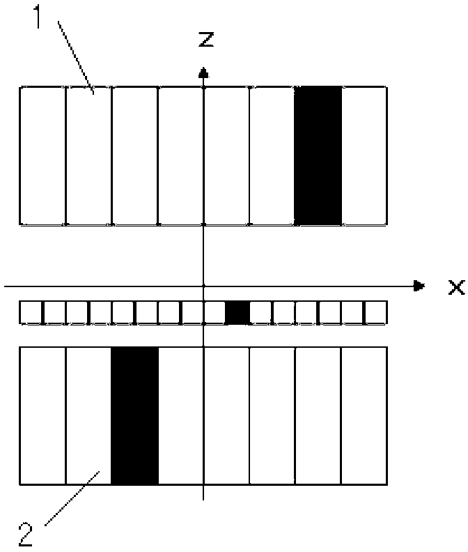 Image reconstruction method for dual panel position-emission tomography (PET) detector