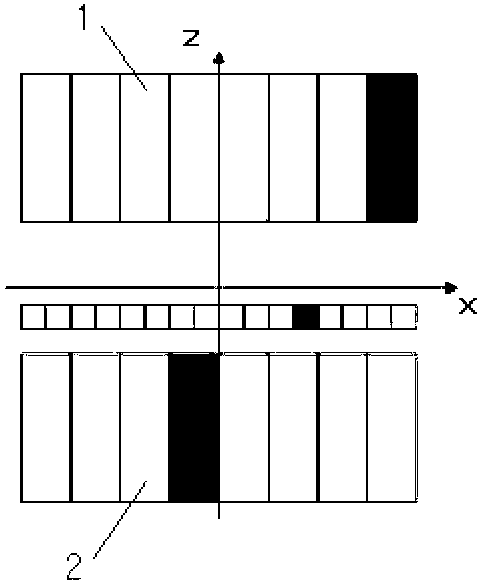 Image reconstruction method for dual panel position-emission tomography (PET) detector