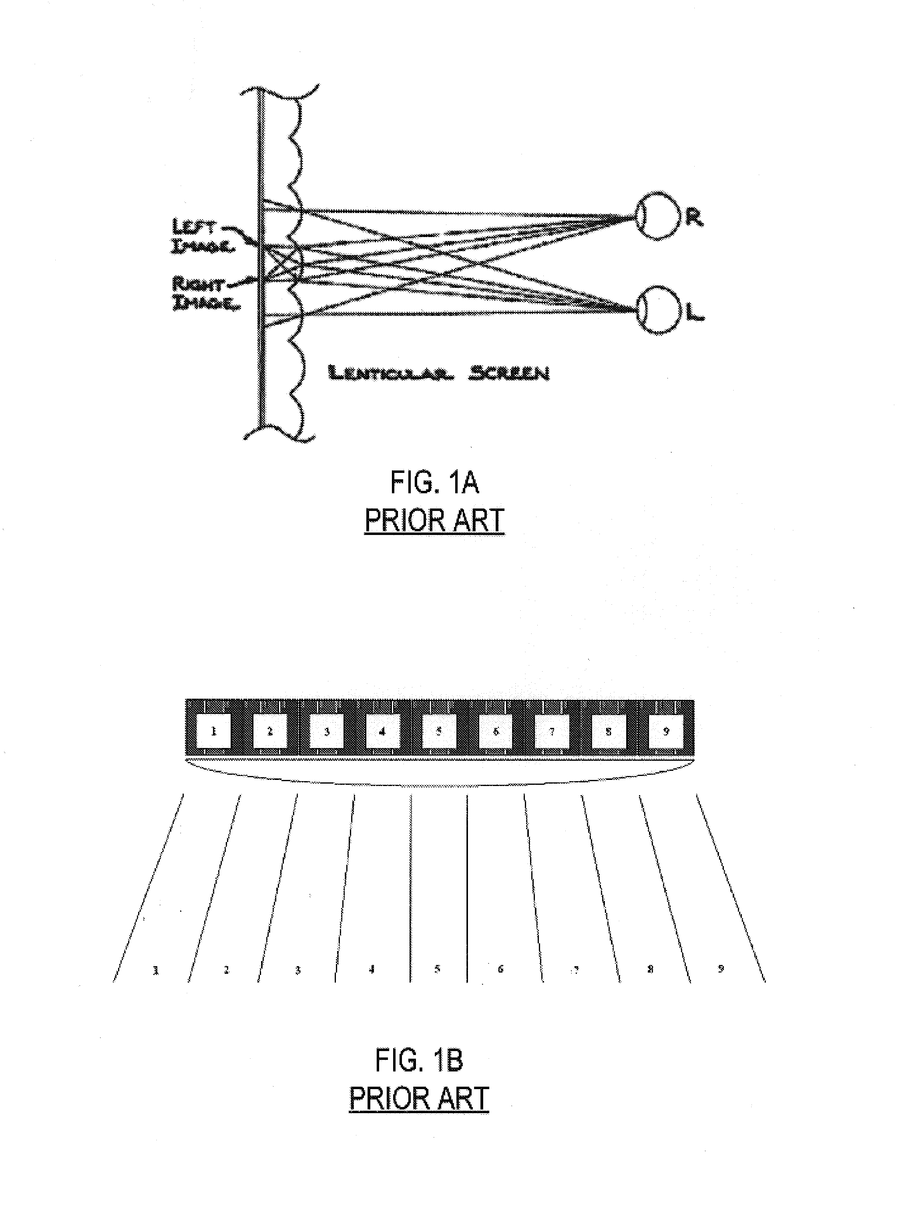 High-resolution micro-lens 3D display with shared sub-pixel color signals