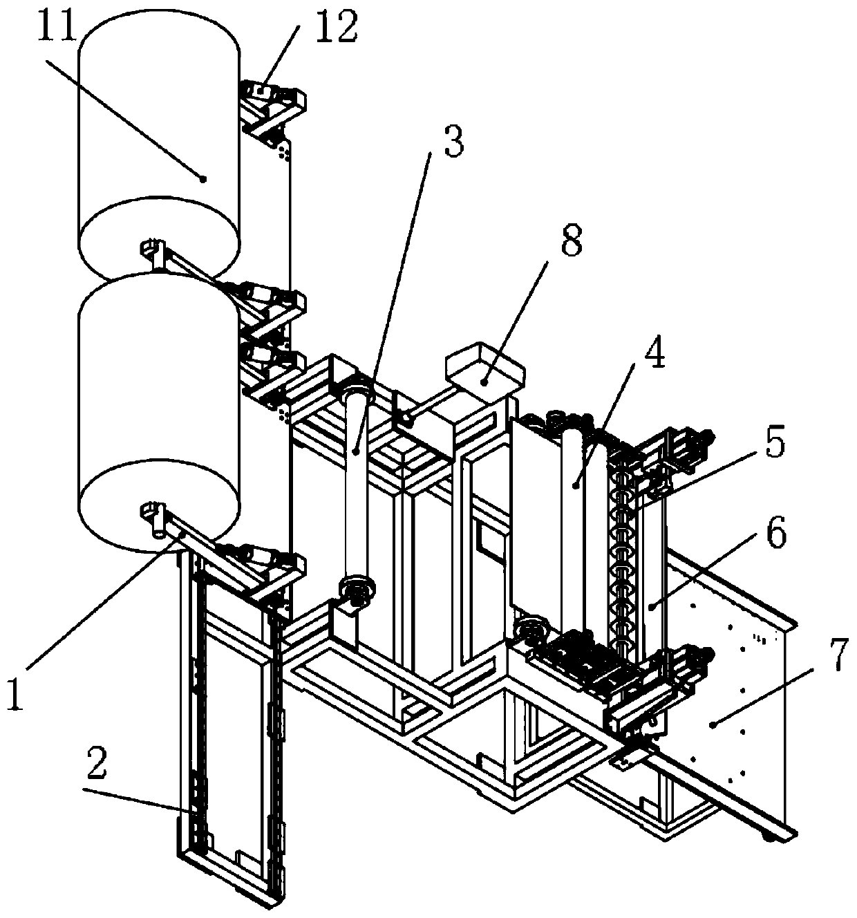 Automatic cutting equipment for non-woven cotton cloth