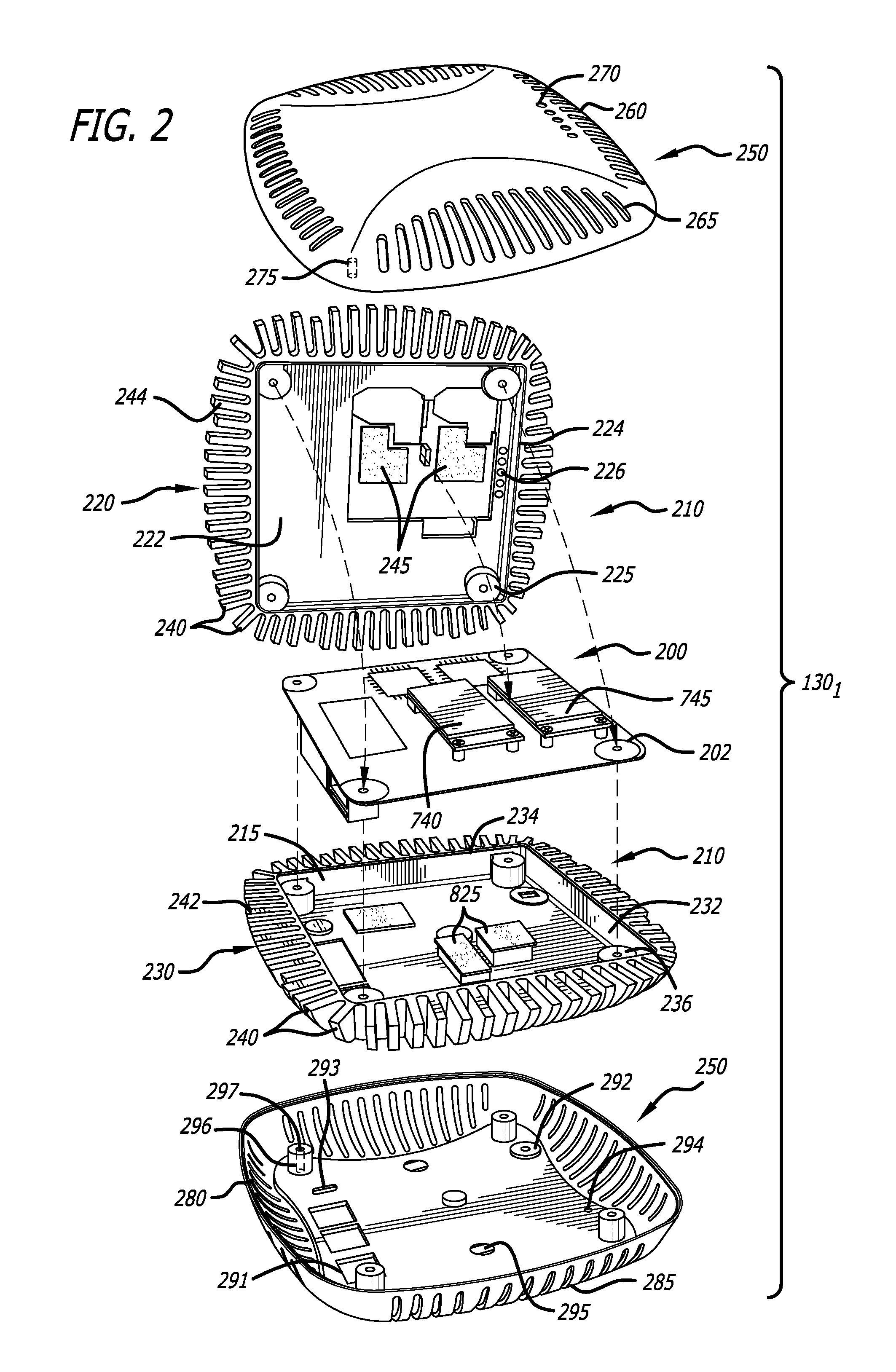 Heat dissipation unit for a wireless network device