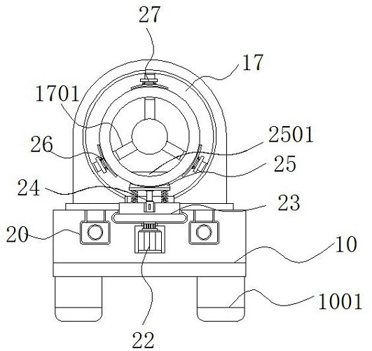 Double-sided groove milling and drilling device for rudder decorating part