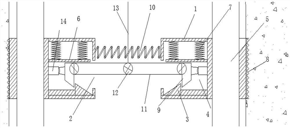 Floating prevention device for ground source heat pump buried pipe