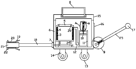 Liquid food feeding intelligent device suitable for digestive department