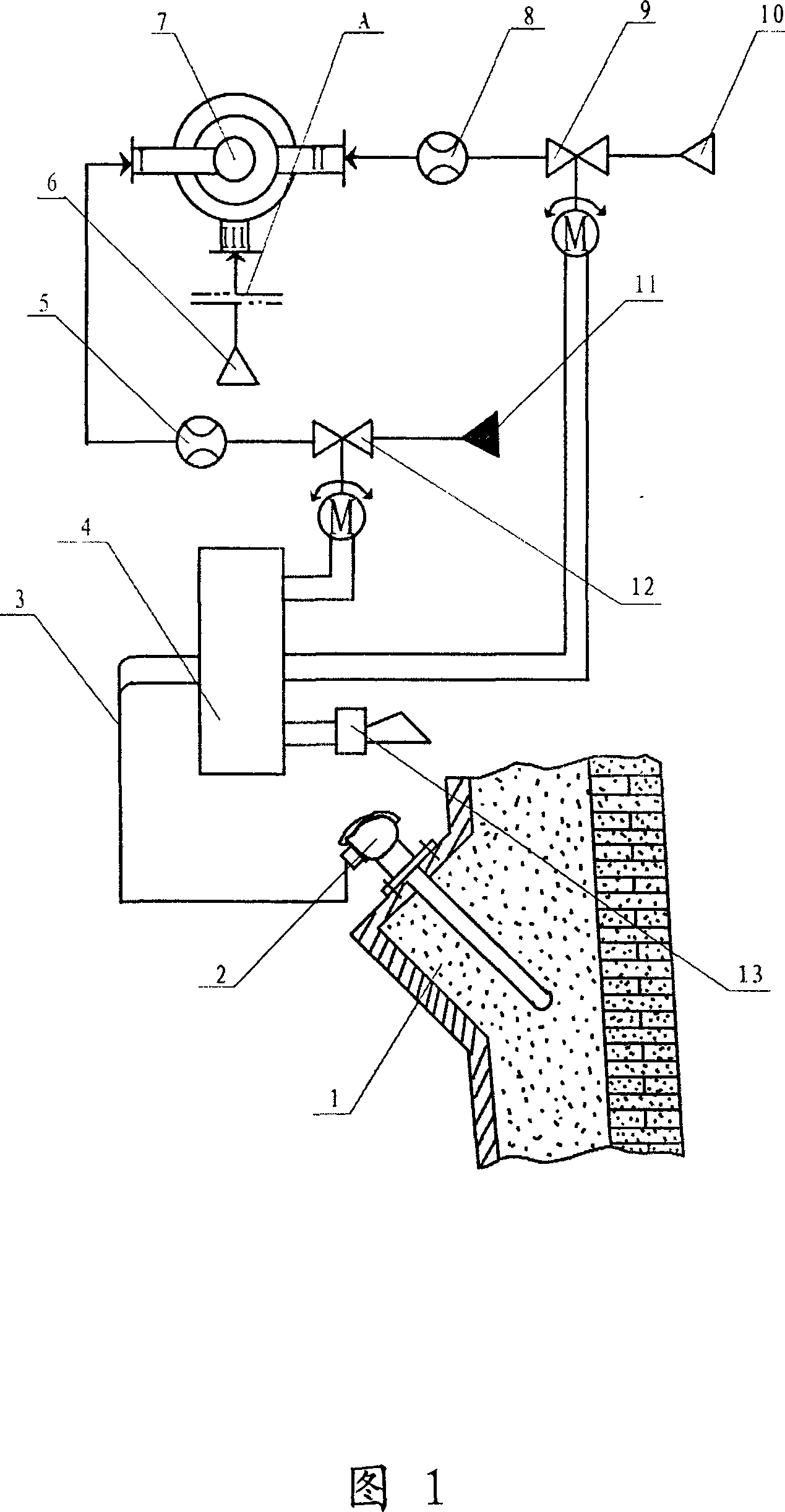 Automatic observing and controlling method for roasting heat accumulating type steel ladle and the device using the method