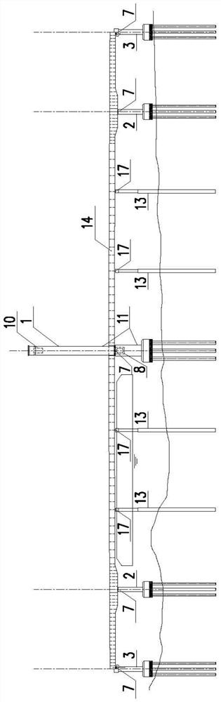 Supporting structure for reconstructing self-anchored suspension bridge and bridge reconstruction method