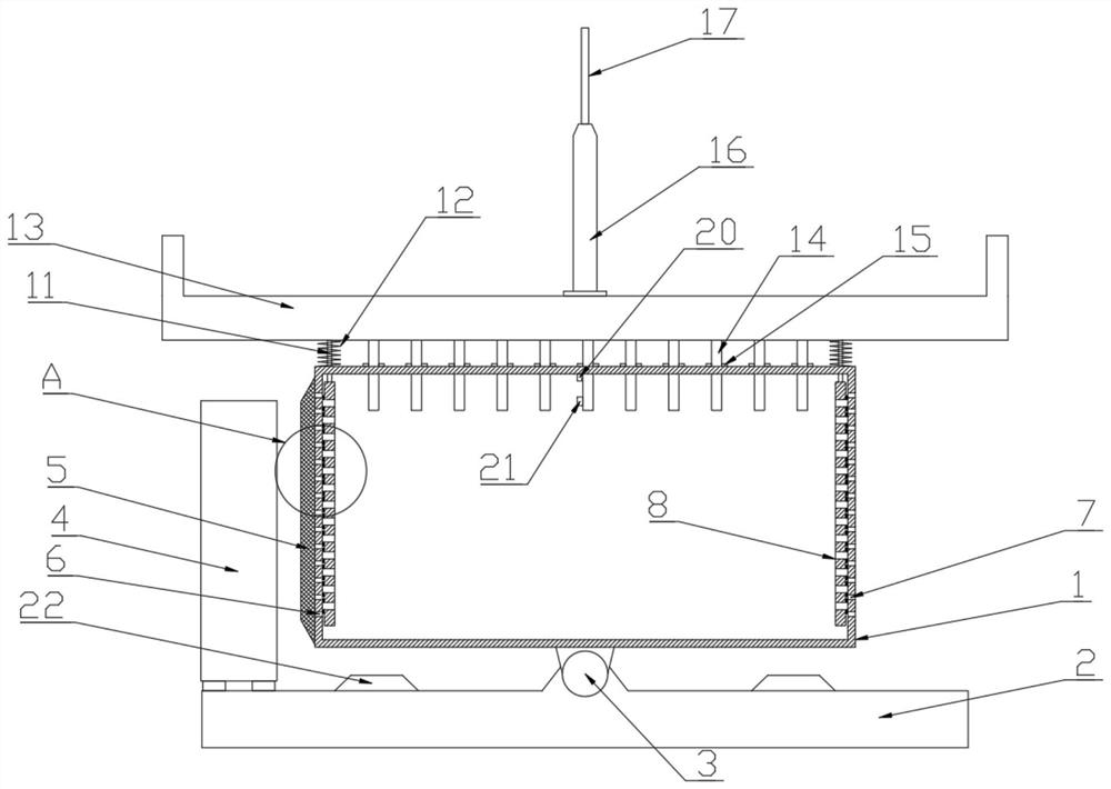 Suspended fiber distribution box for Internet communication