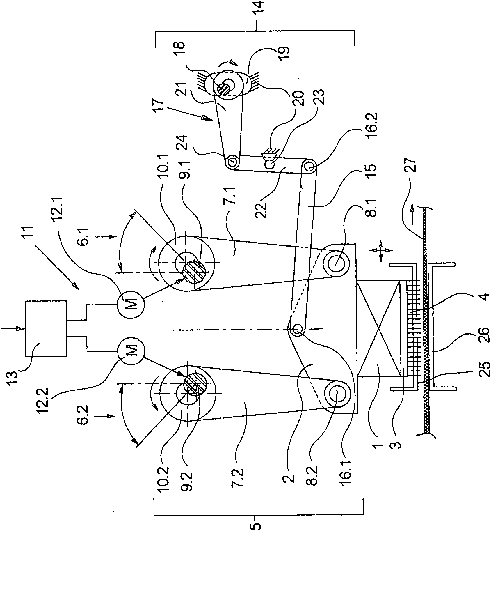 Apparatus for needling a fibrous web