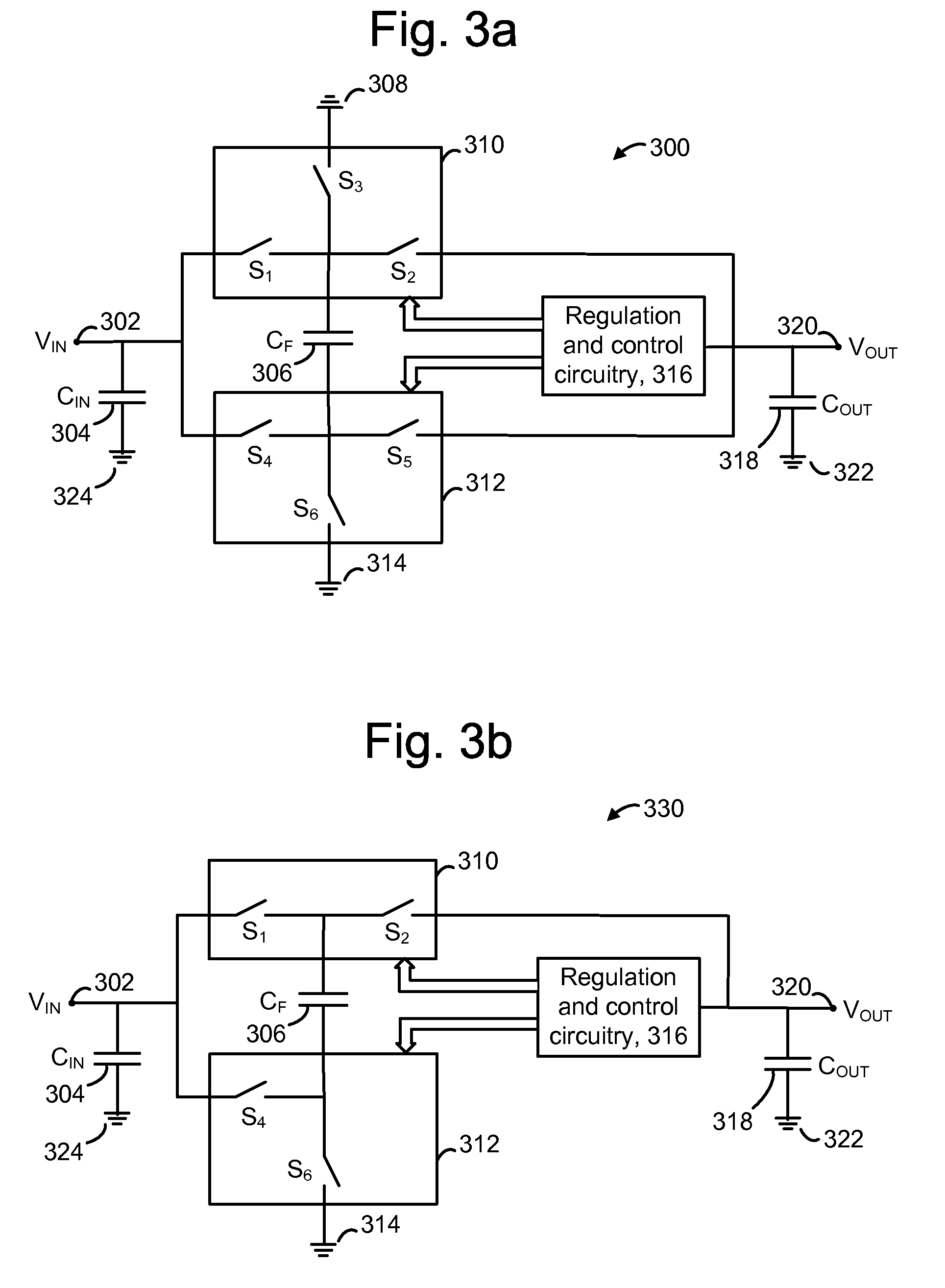 Charge coupled pump-efficient charge pump regulator with mos capacitor