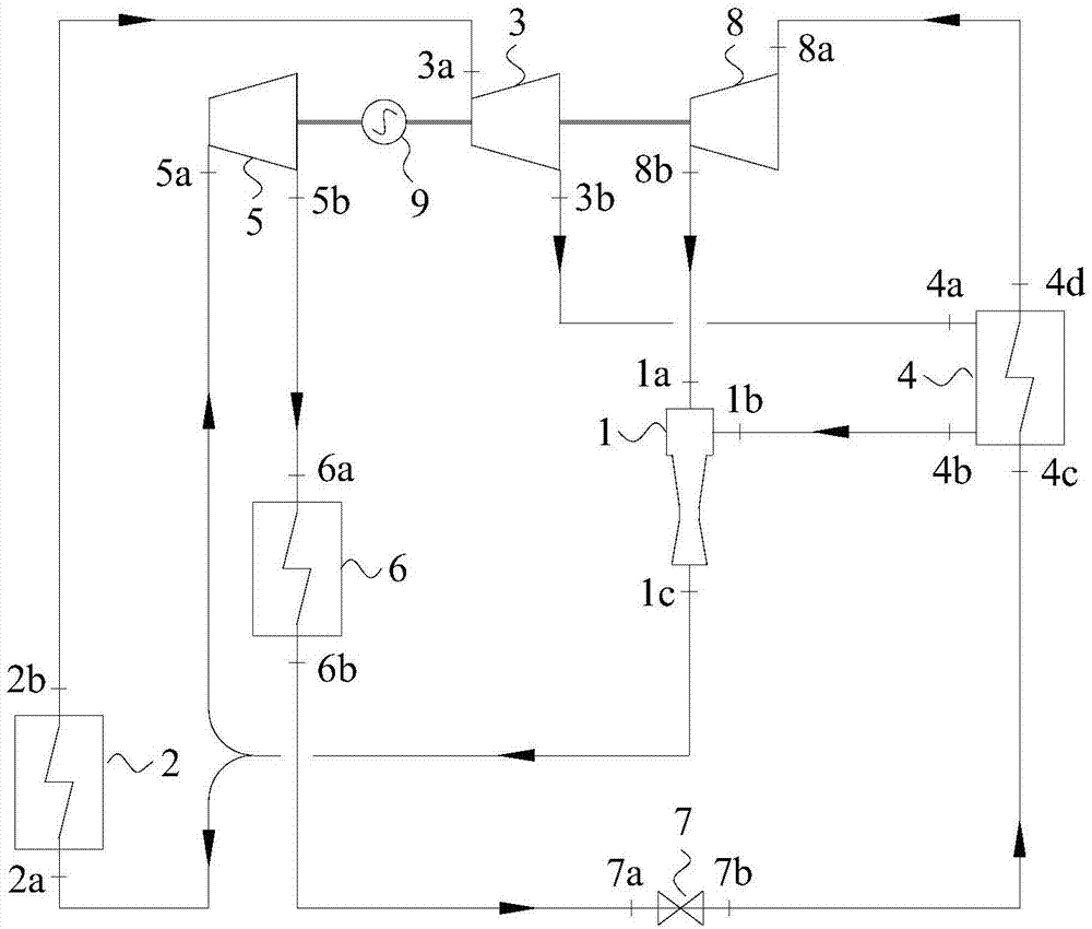 Pump-free organic Rankine cycle power generation system with compression refrigeration efficiency