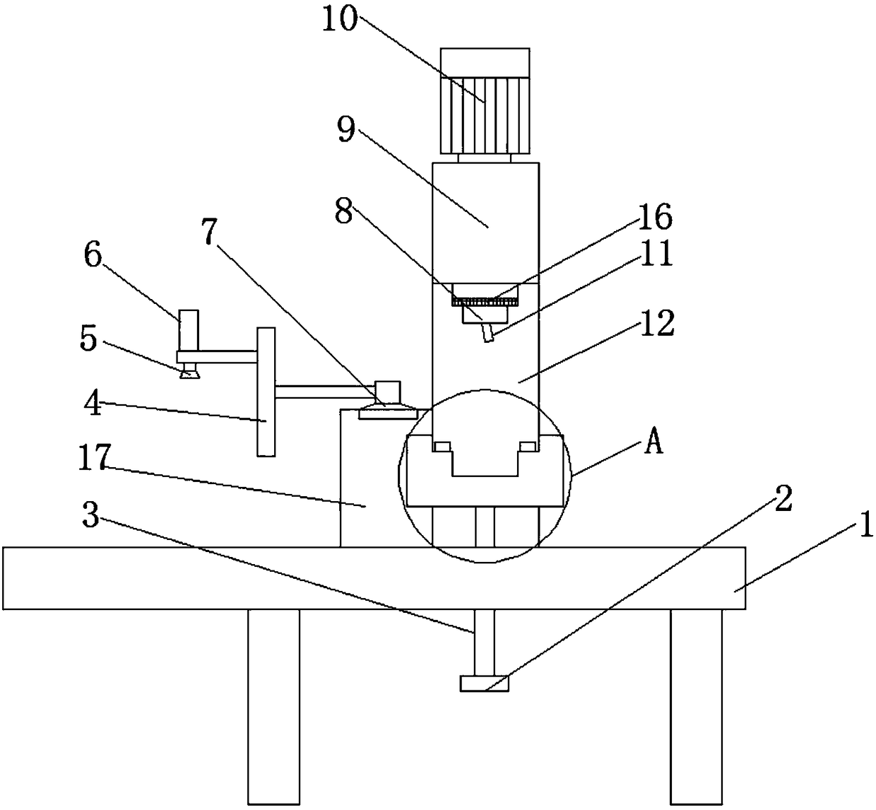 Automobile spare part rotary-riveting connecting device