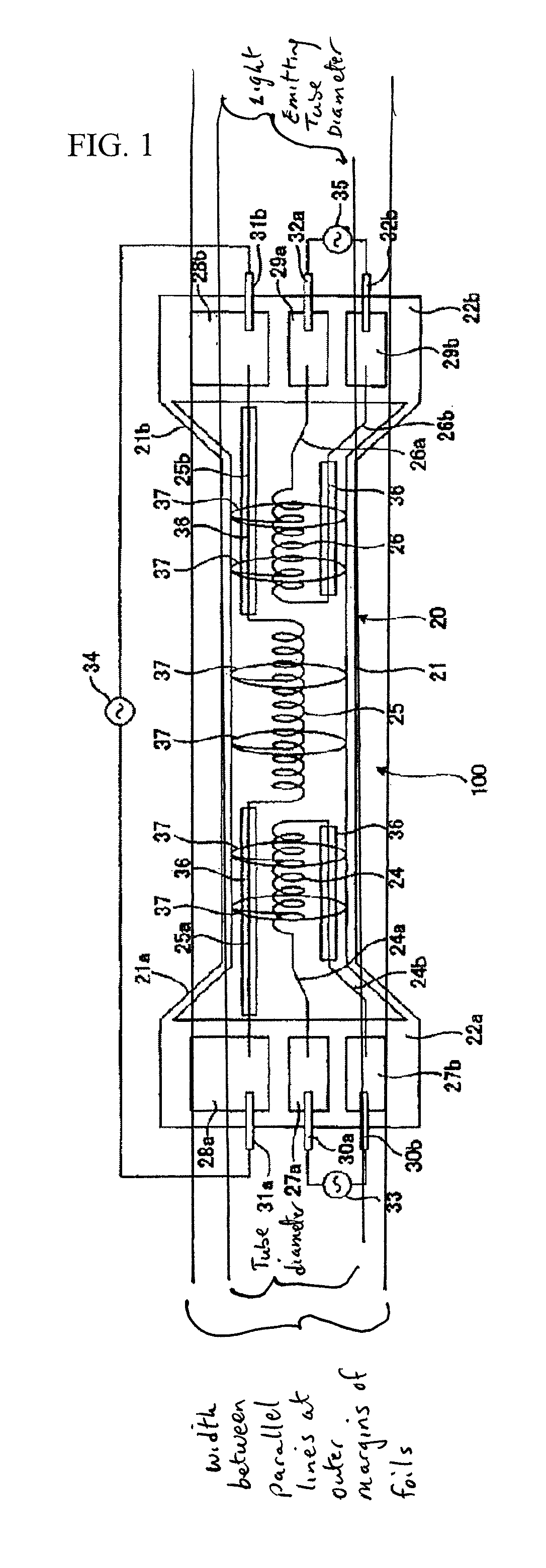 Filament lamp and light irradiation heat treatment device