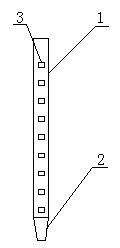 Notch crushing blade