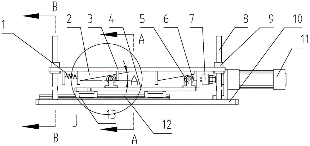 Automatic lifting device for gluing and potting