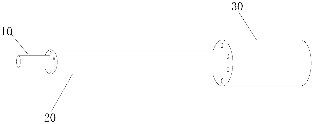 A flame spray head, a combustion tank and the use of the combustion tank in processing fuel