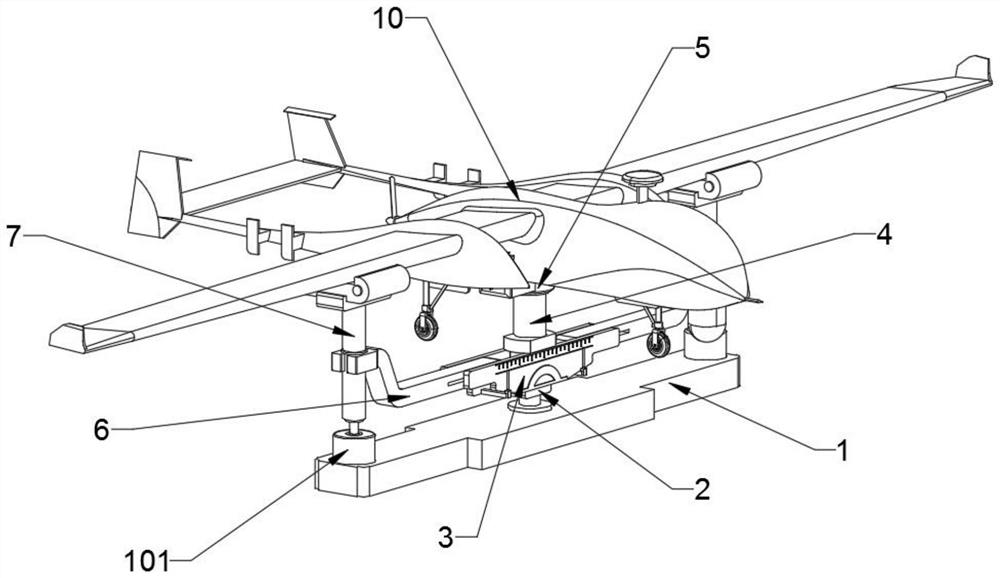 Unmanned aerial vehicle flight angle balancing device