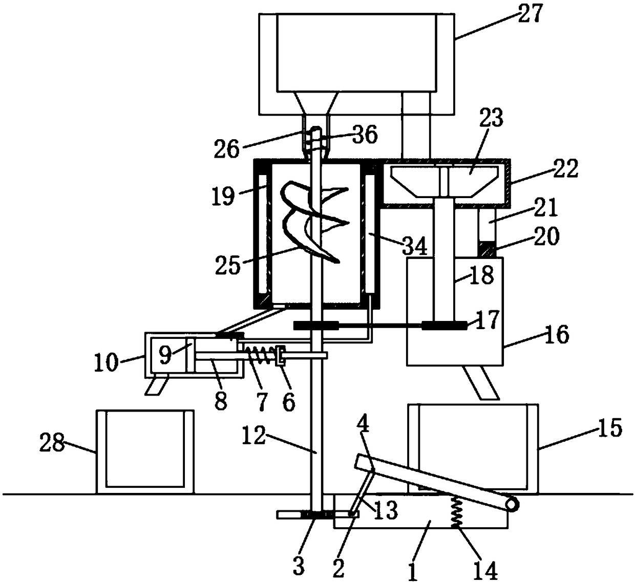 Kitchen waste treatment device