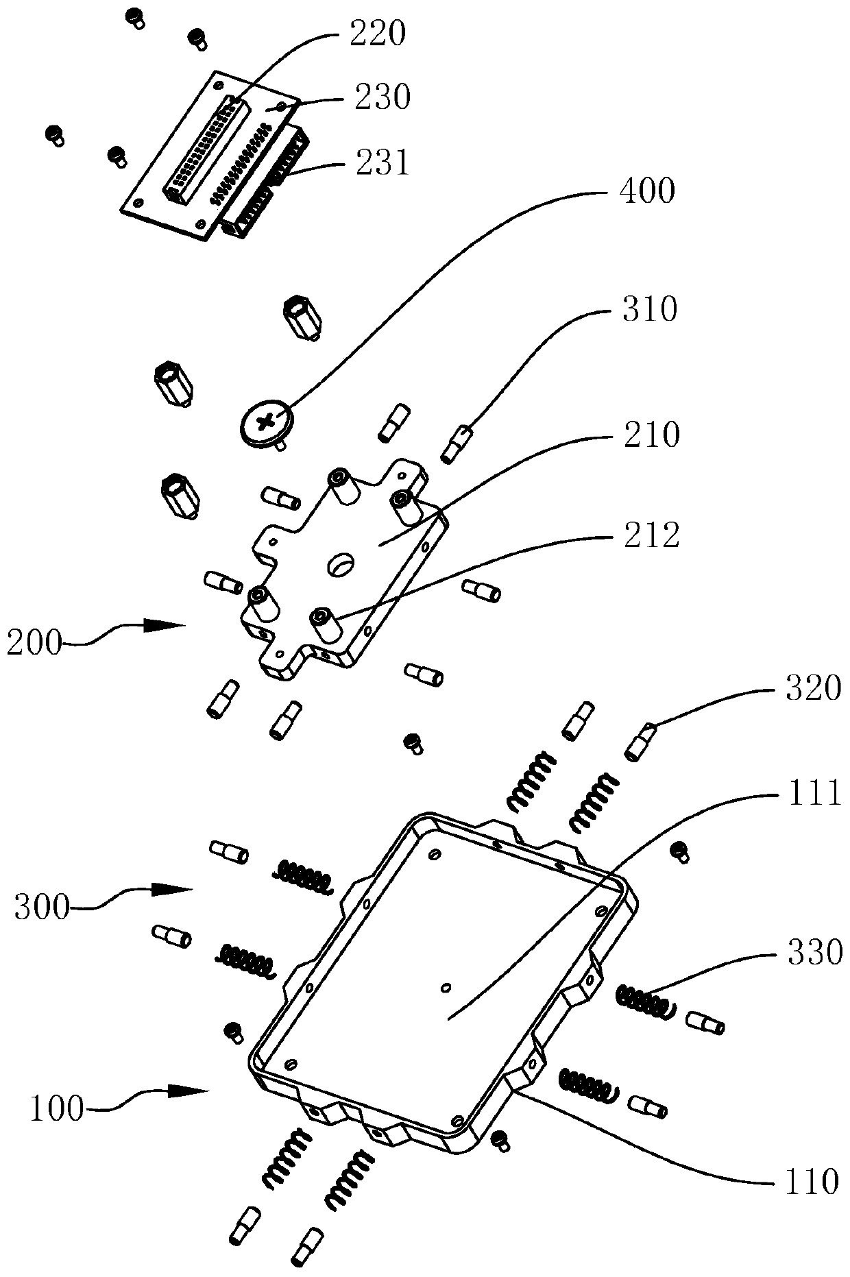 Floating connector and LED display screen