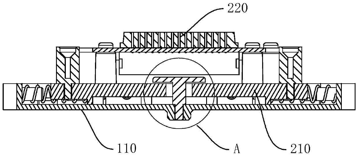 Floating connector and LED display screen