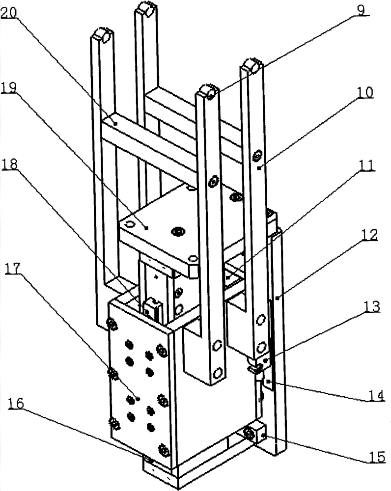 Full-automatic battery slice transporting and baiting device