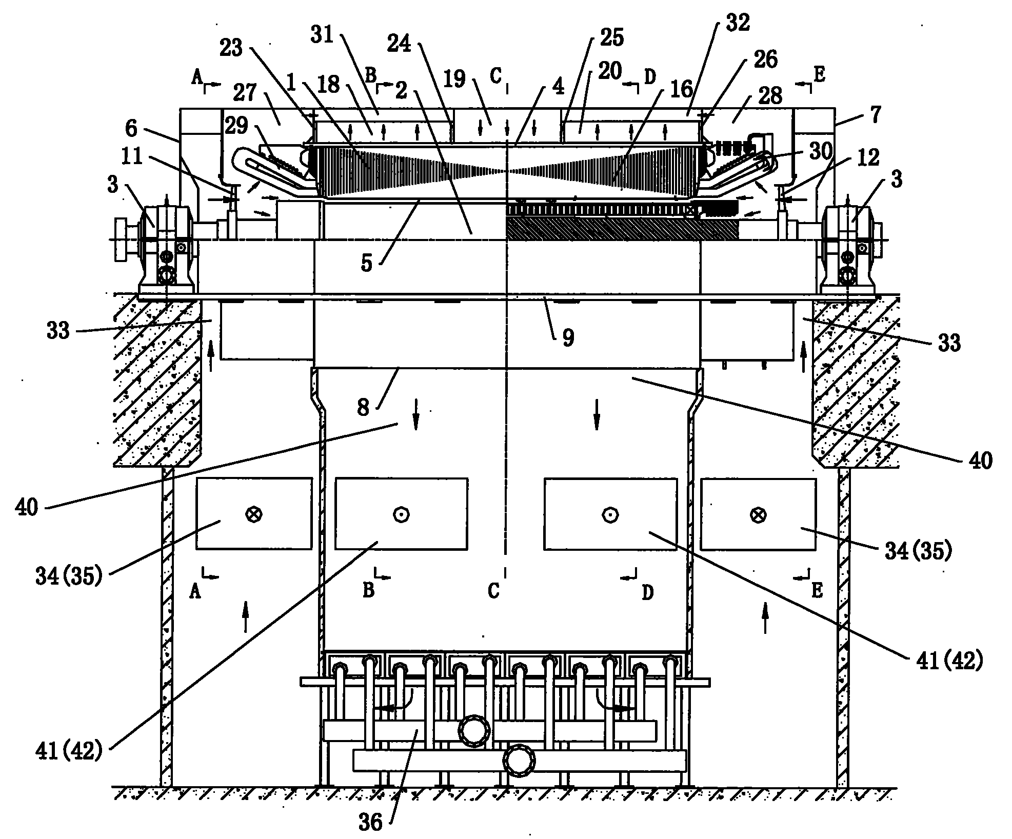 Air cooling 350MW turbine generator