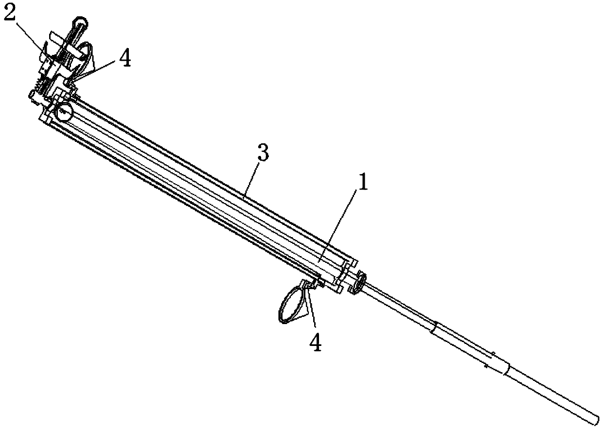 Gravity self-lowering fruit picking device