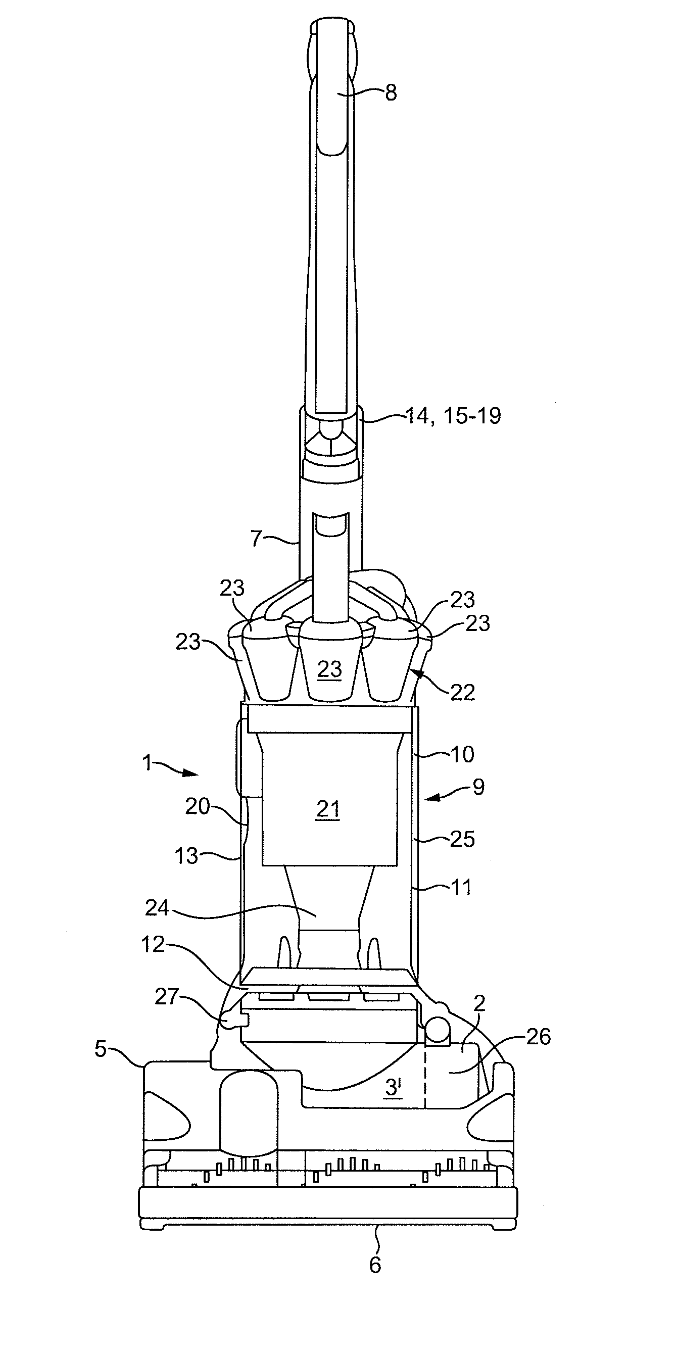 Surface treating head assembly