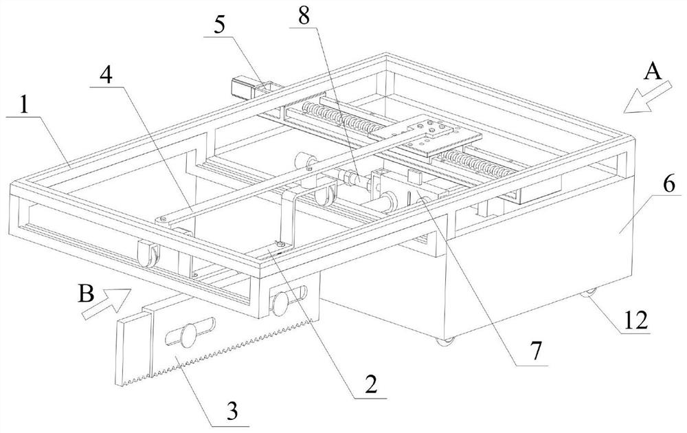 Automatic dry ash scraping device for floor tile laying