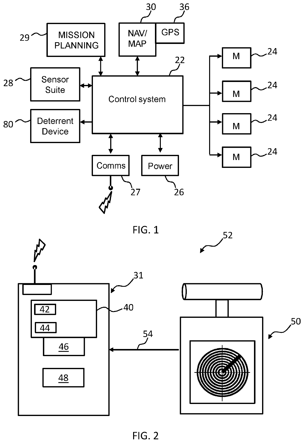 Surveillance system for a wind park, and associated method