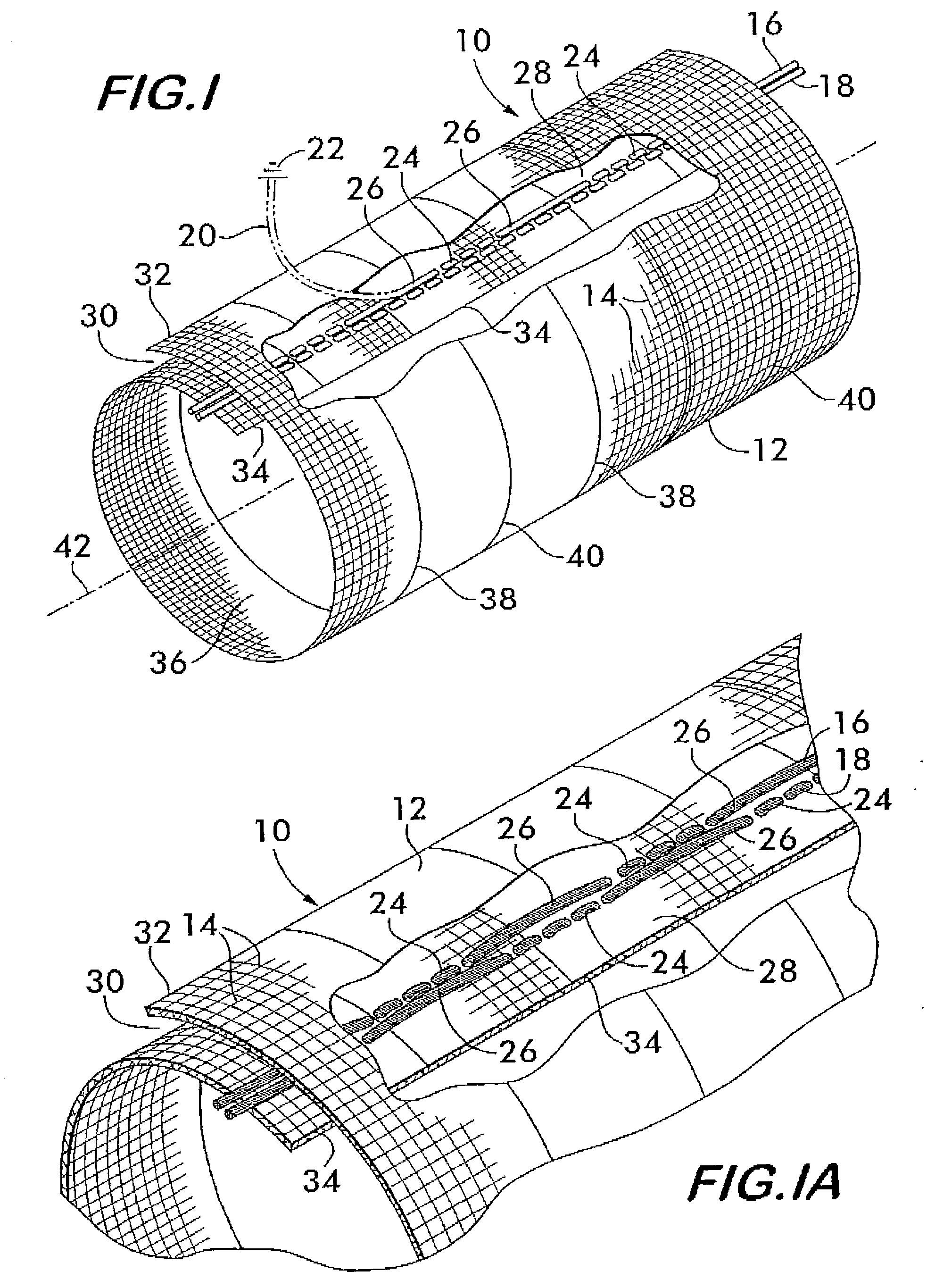 Extendible drain members for grounding RFI/EMI shielding