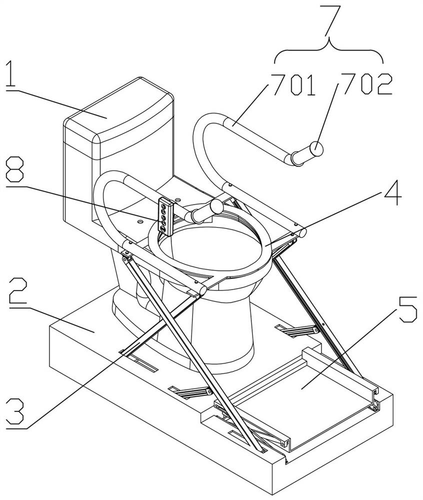 Novel closestool convenient for old people and pregnant women to sit up