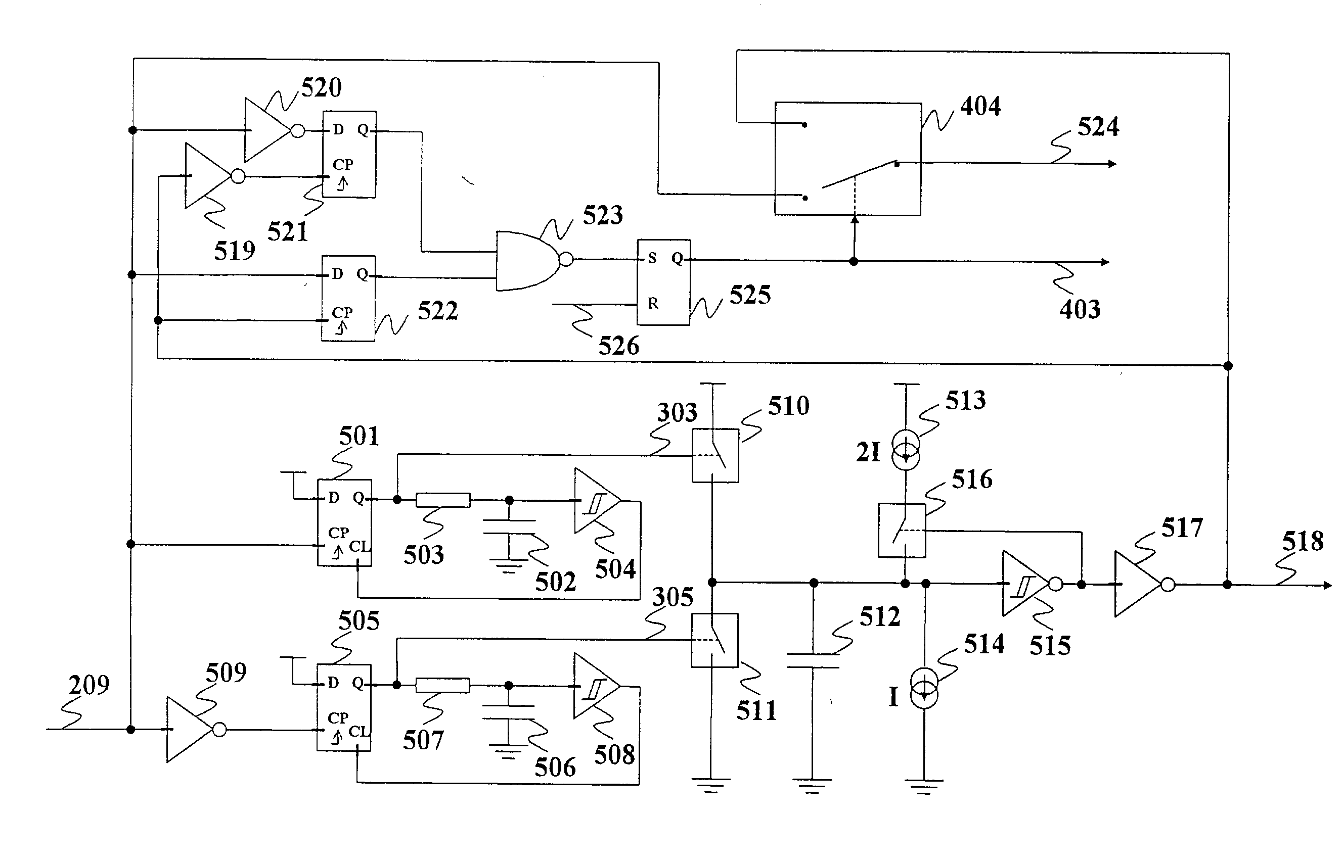 Device for generating a clock signal