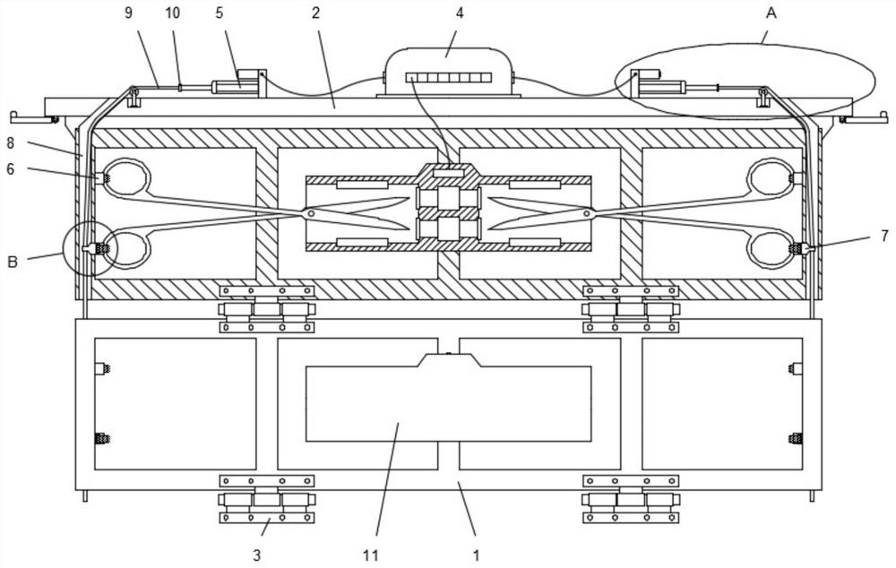 A disinfection device for medical instruments