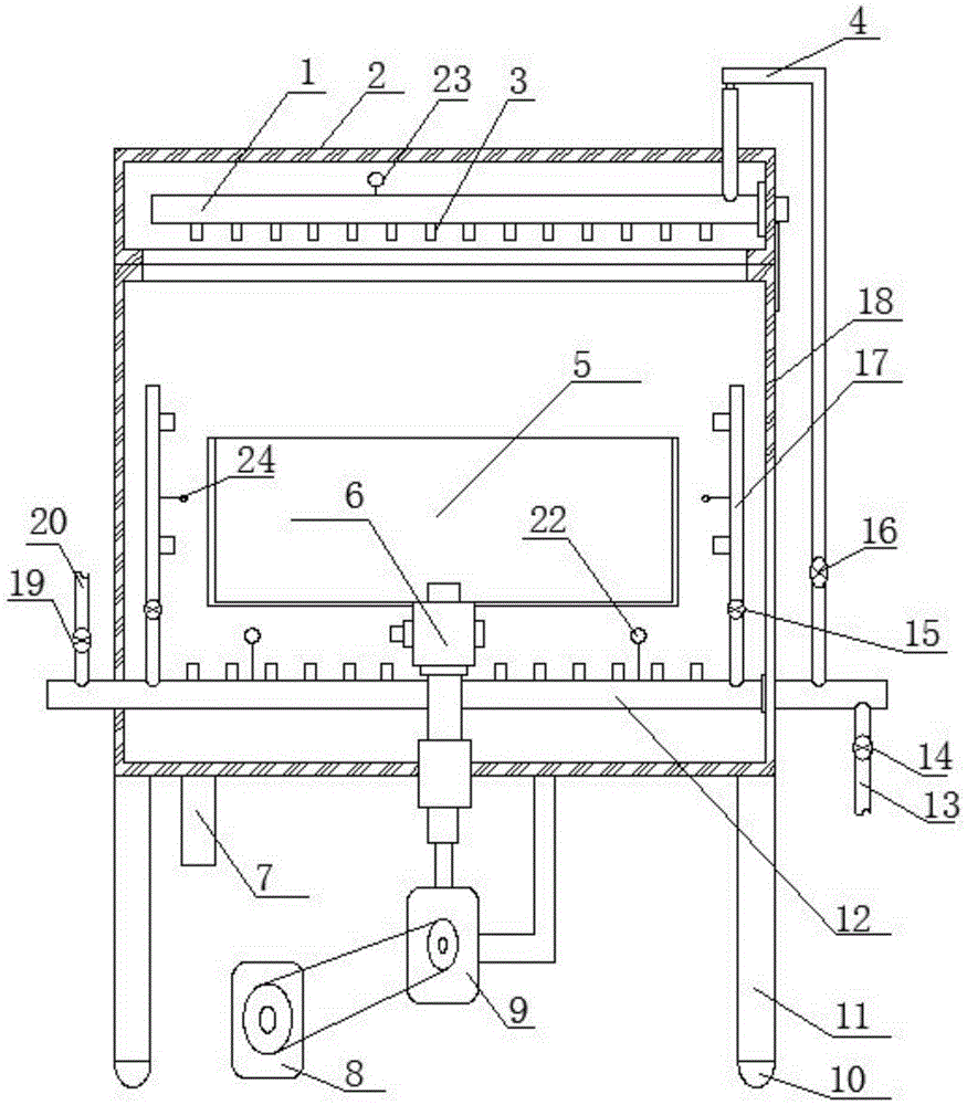 Automobile spare part cleaning system realizing smart production