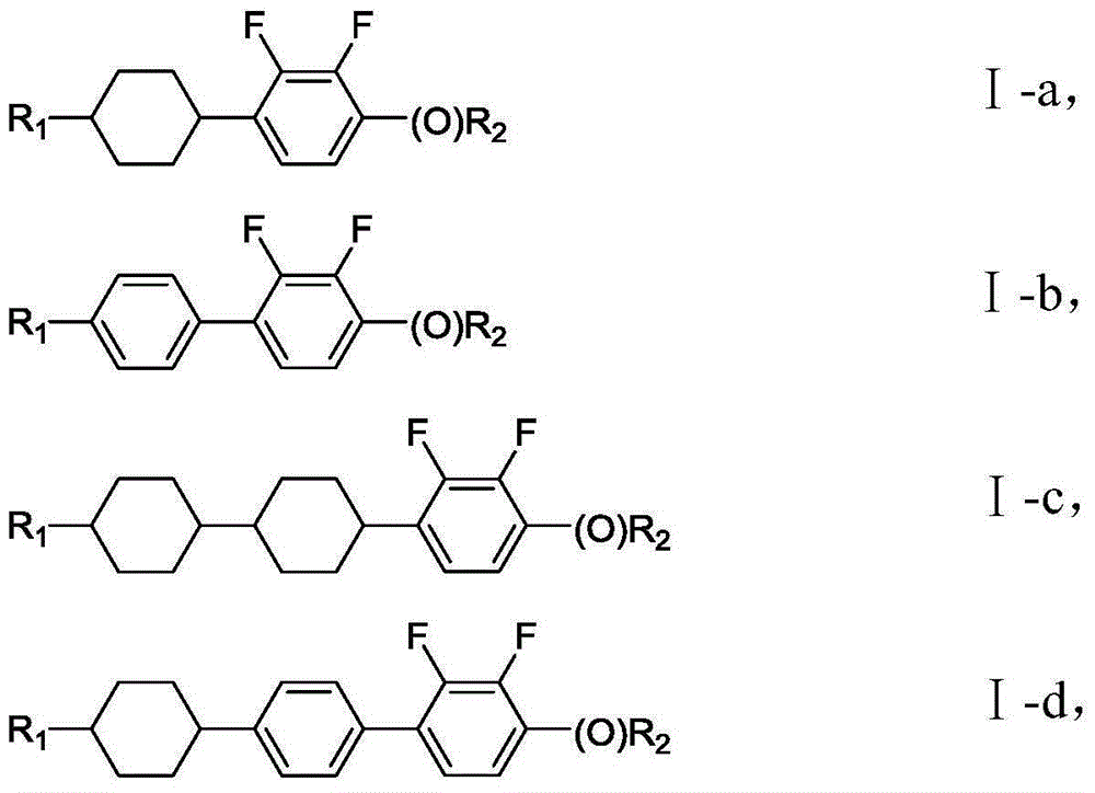 Positive-negative-mixed liquid crystal composition