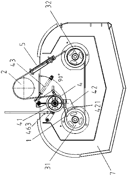 Follow-up lawn mower head drive