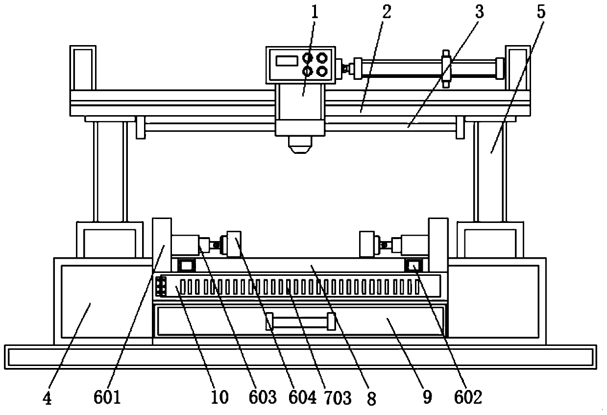 Laser cutting machine with rapid heat dissipation structure