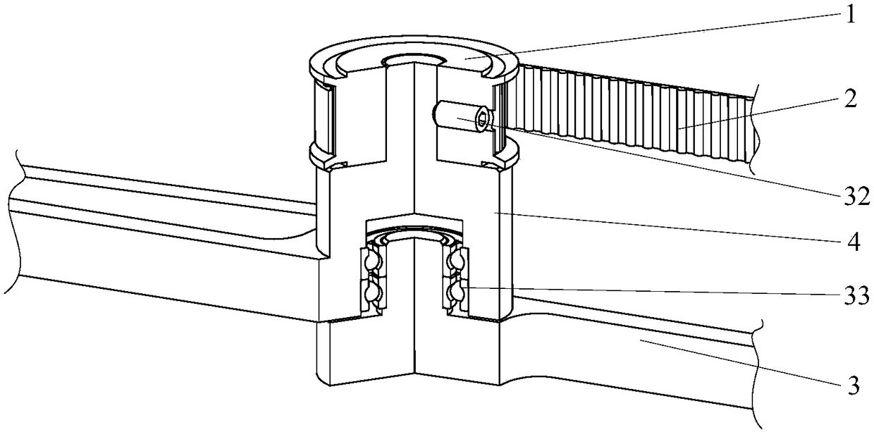 Belt-driven variable-drive kinematic chain and parallel robot with same