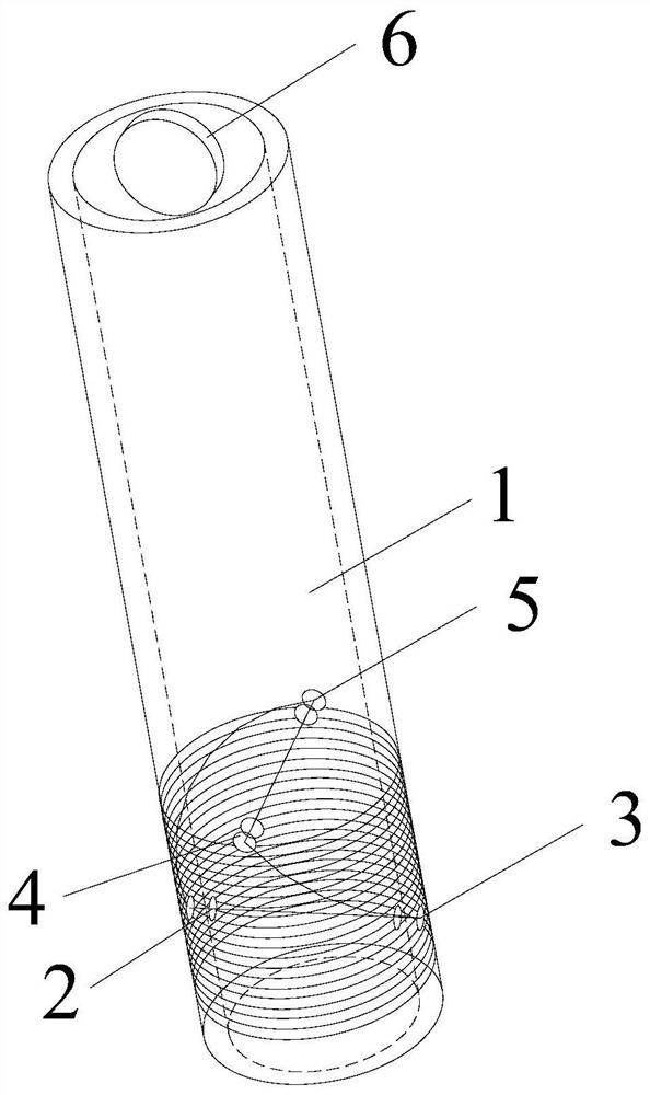 Frangible small article falling sample speed reduction device and manufacturing method thereof