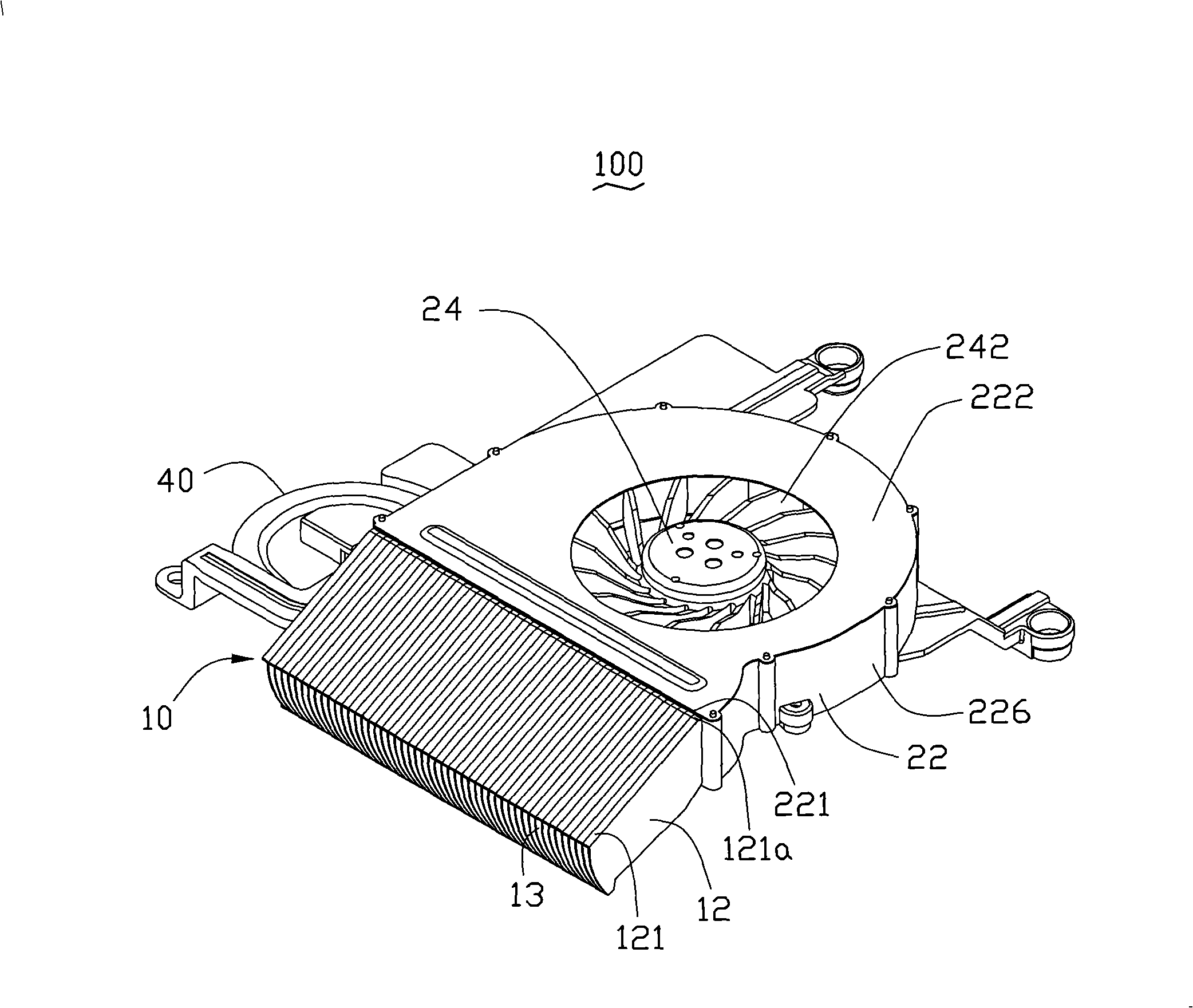 Heat radiating device