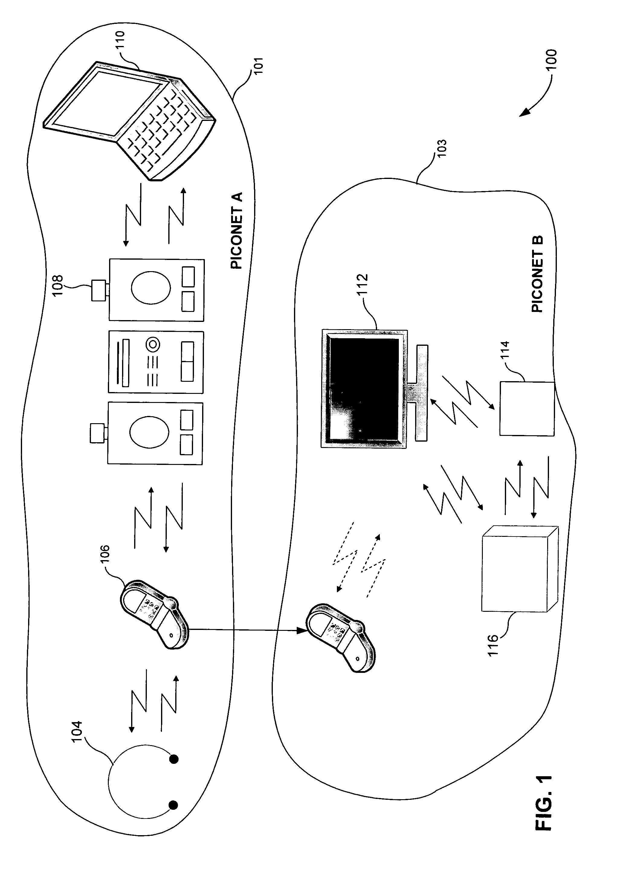 System and method for streaming identical data over several short range links