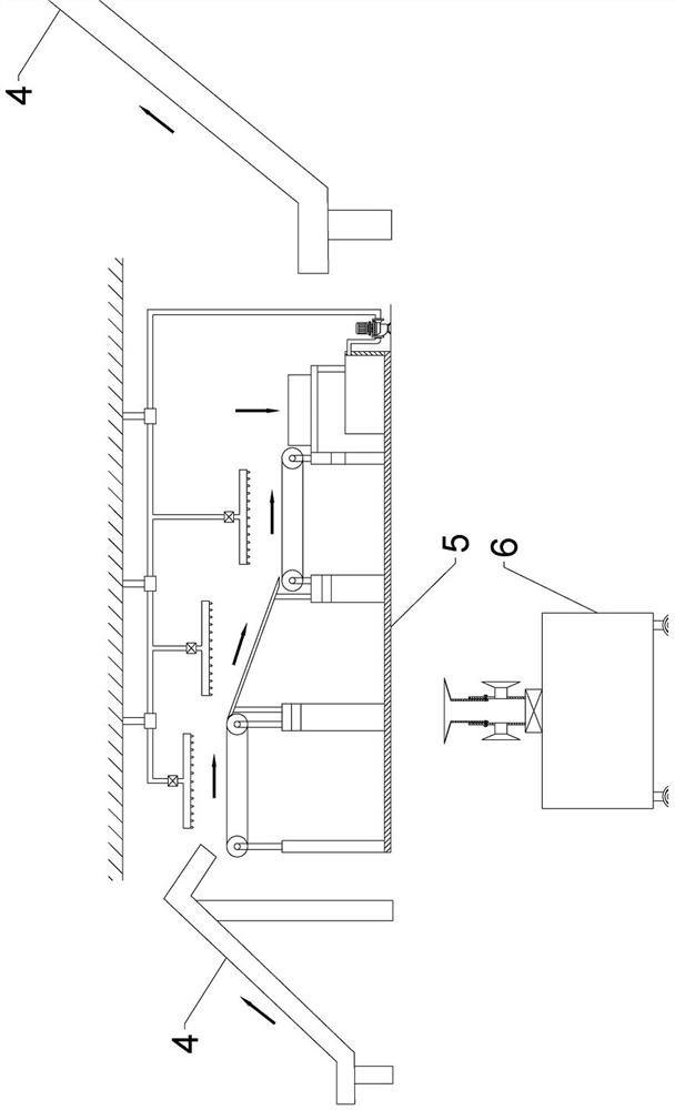 Earlier-stage treatment production line for construction waste resource utilization