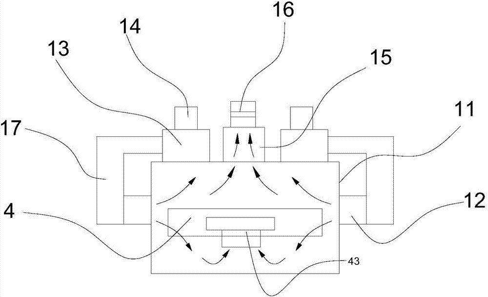 Sintering furnace with silicon wafer capable of being dried in suspended manner